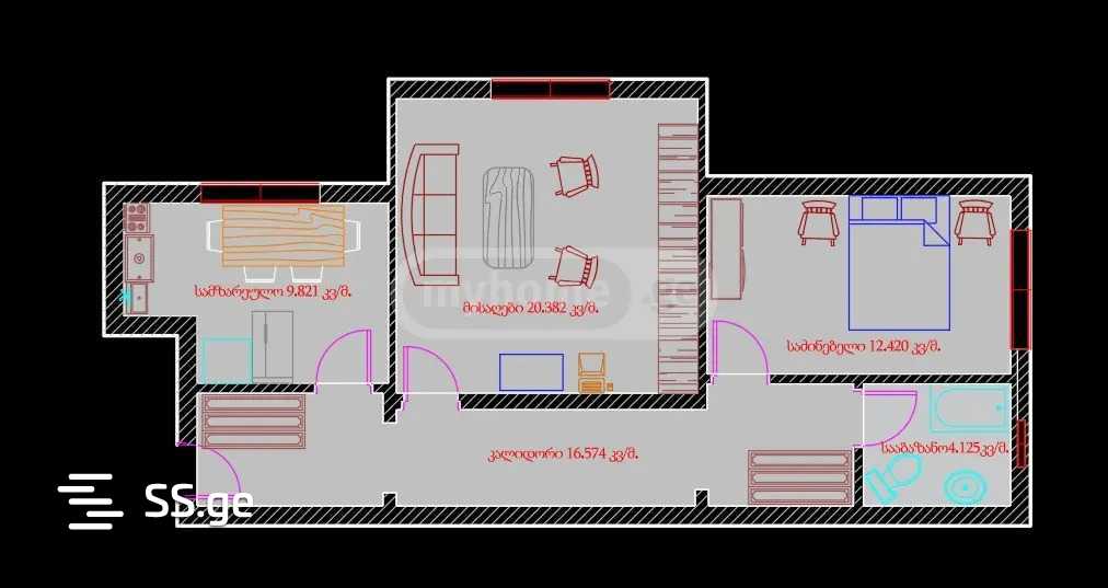 javakheti st. 0 - 2 rooms