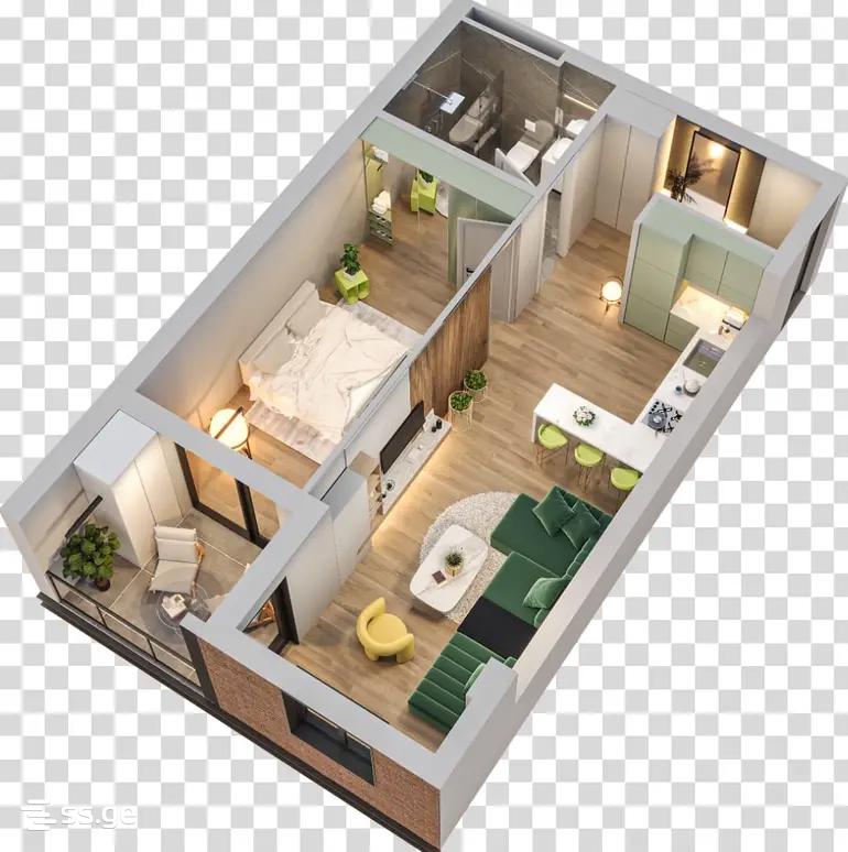 Asmati st. - 2 rooms