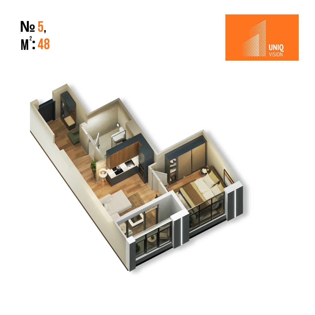 69 - 2 rooms