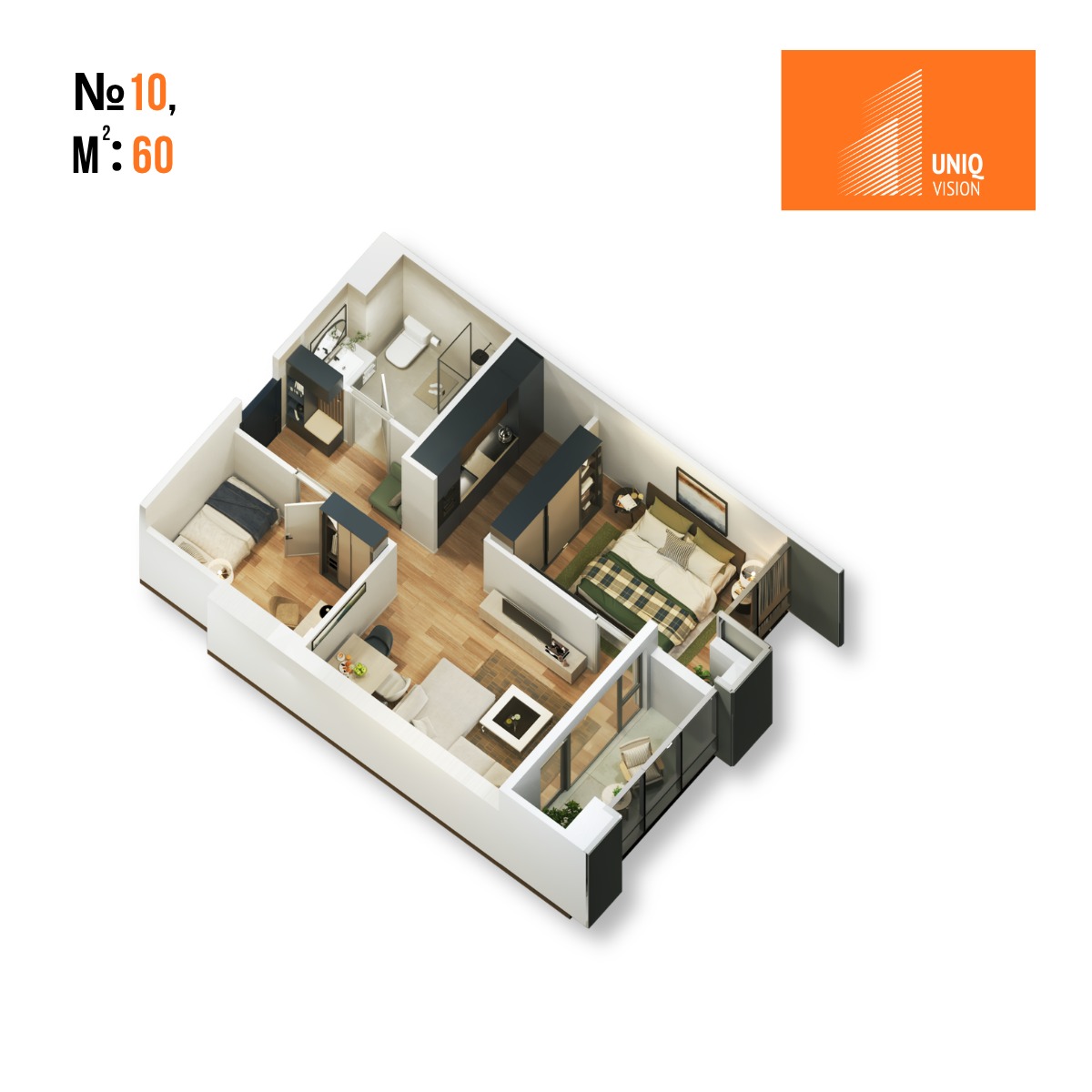 69 - 3 rooms