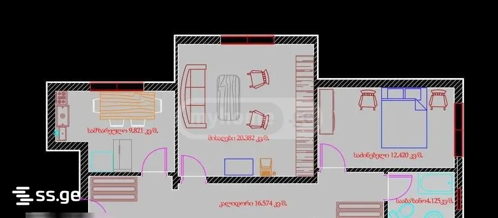 javakheti st. - 2 rooms