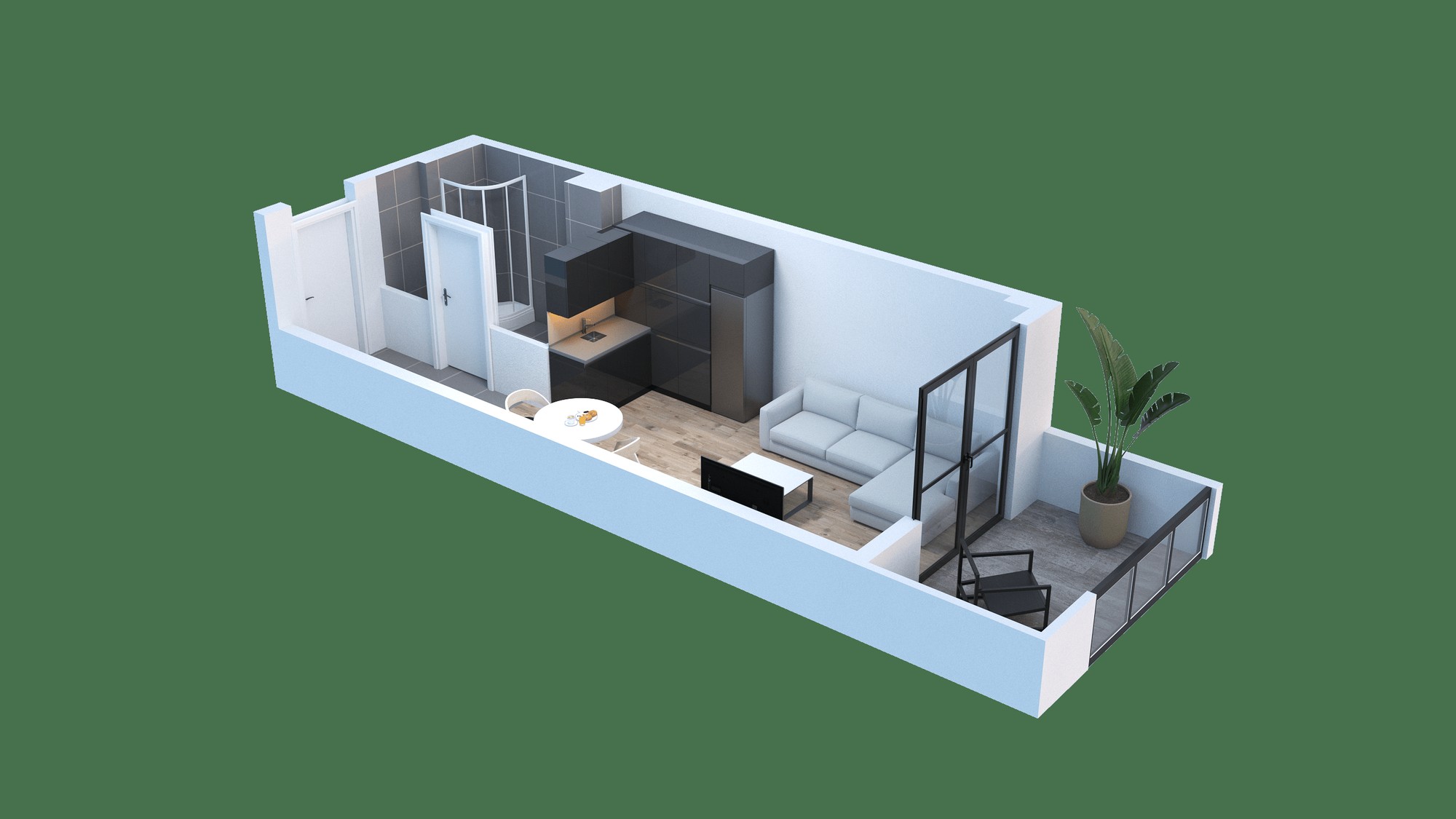 nadikvari st. 34 - 1 rooms
