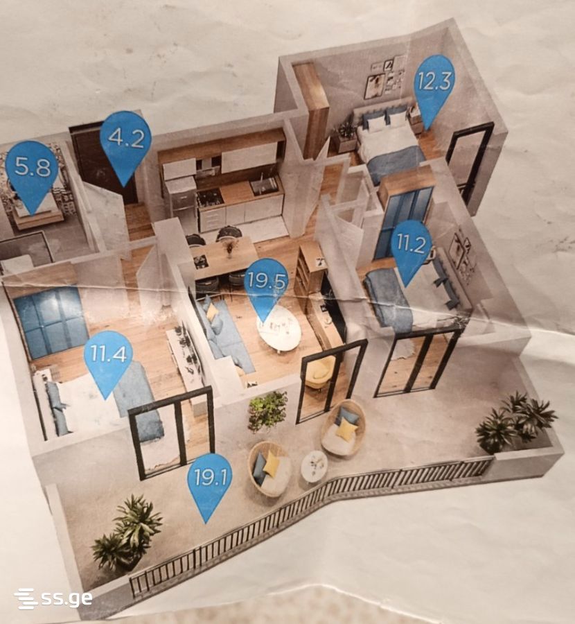 Gobronidze st. - 4 rooms