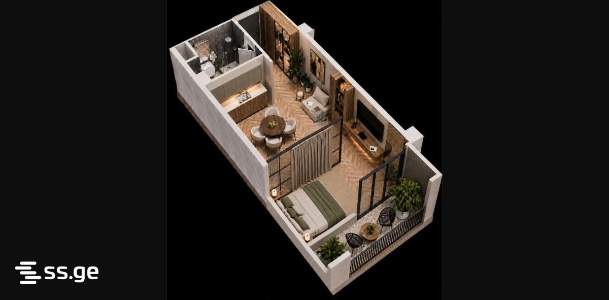 shartava st. 1 - 2 rooms