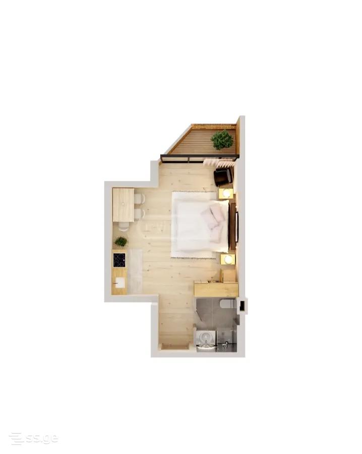 GR. Lortkipanidze st. - 1 rooms
