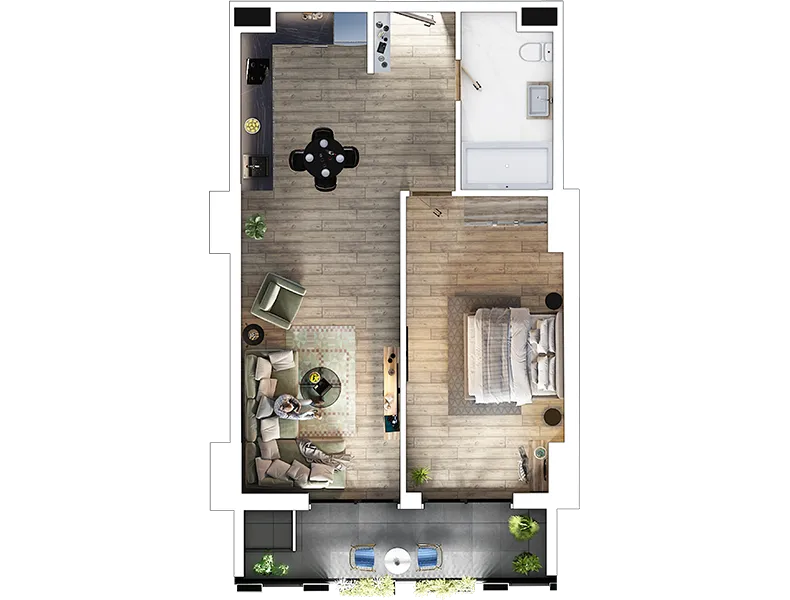 khosarauli st. 29 - 2 rooms