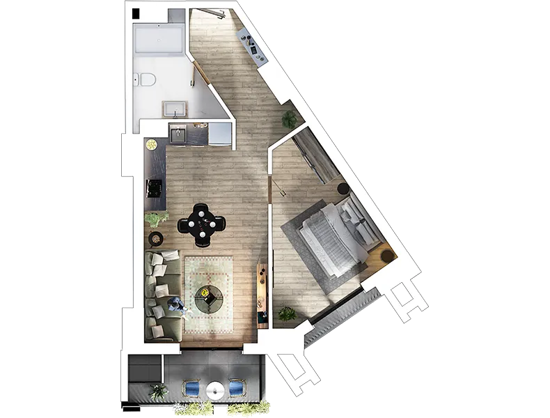 khosarauli st. 29 - 2 rooms