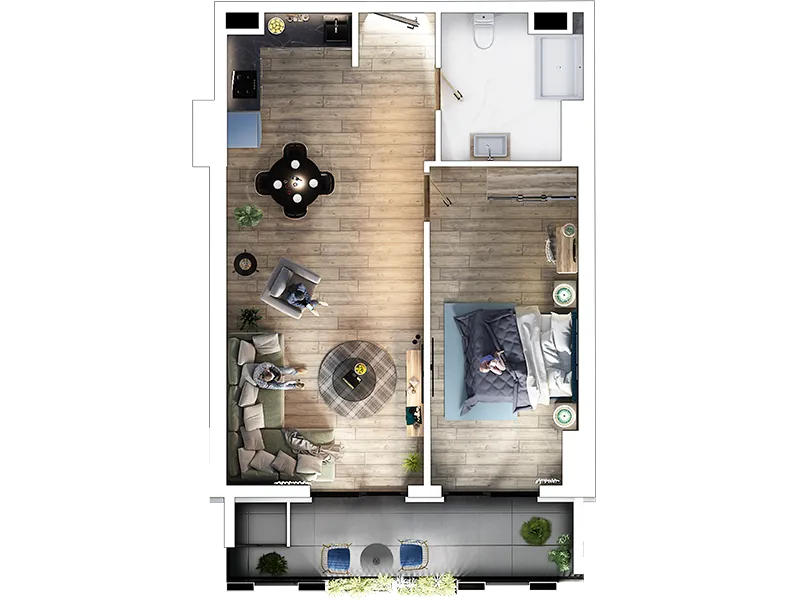 khosarauli st. 29 - 2 rooms