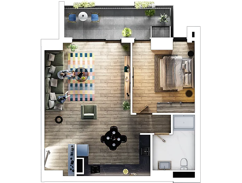 khosarauli st. 29 - 2 rooms