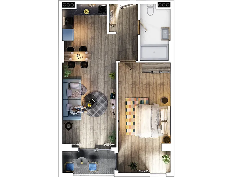 khosarauli st. 29 - 2 rooms