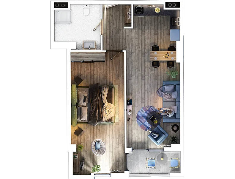 khosarauli st. 29 - 2 rooms