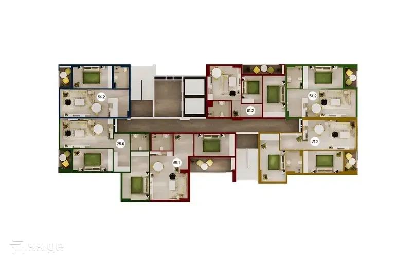 giorgi brtskinvale st. - 2 rooms