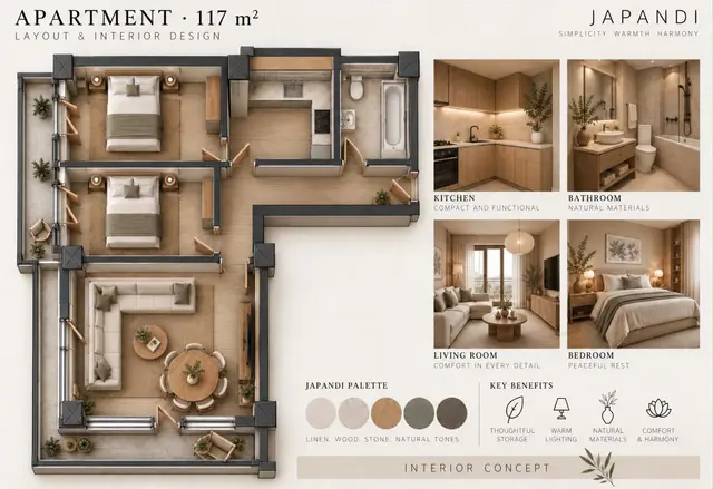 65 - 3 rooms