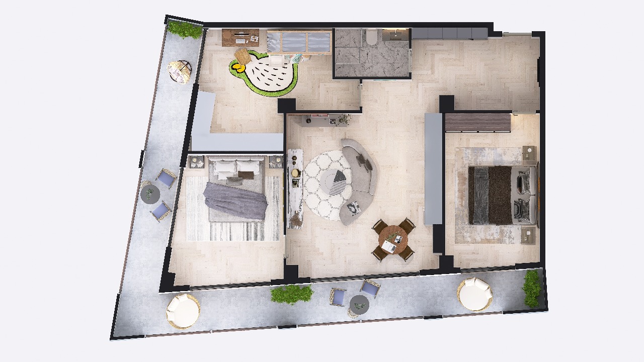 Politkovskaya St (jikia st.) 40ა - 4 rooms
