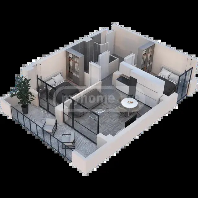 კრწანისის ქ.  - 2 rooms