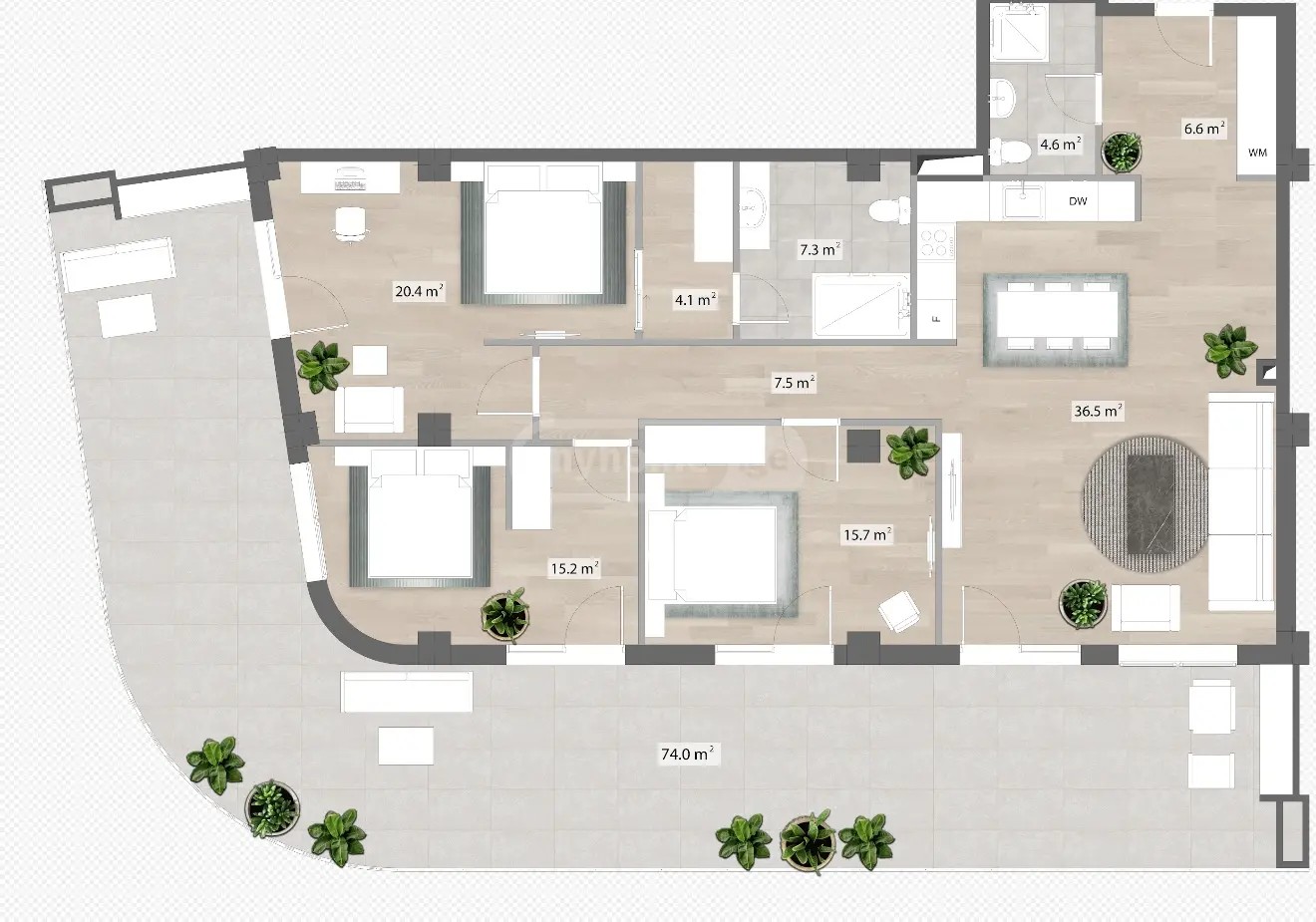 გიორგი დანელიას ქუჩა  - 4 rooms