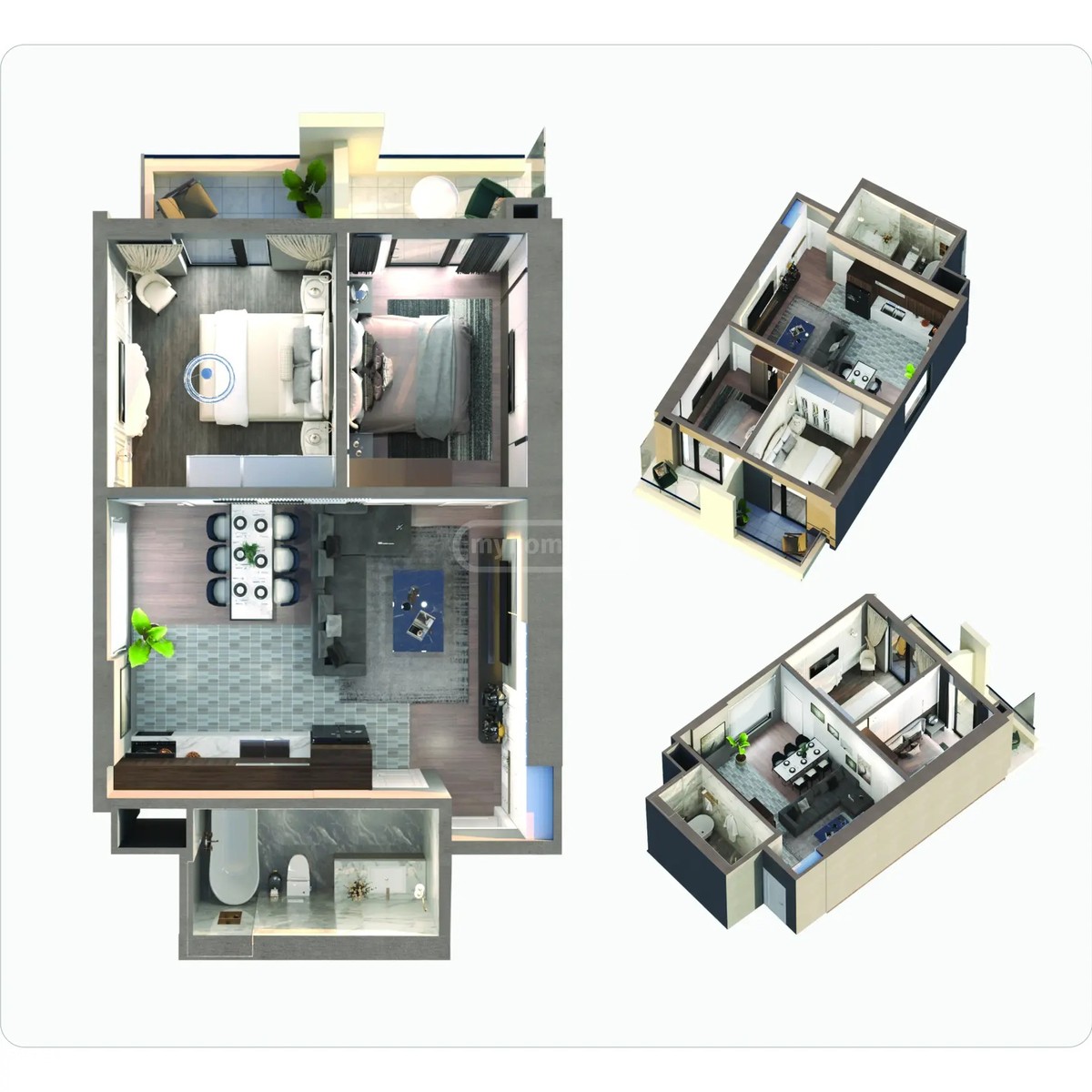 ანგისის II ჩიხი 2 - 2 rooms