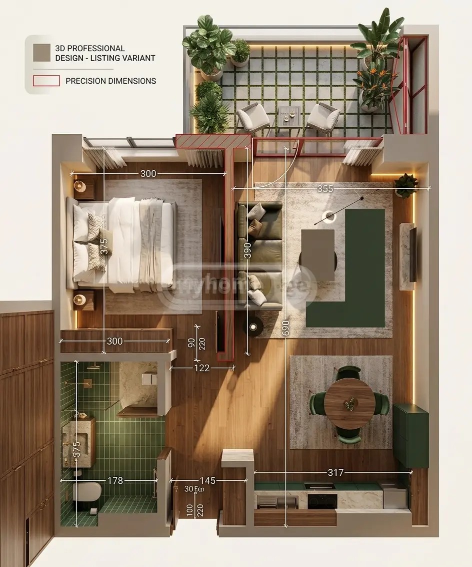 არჩილ მეფის ქ.  - 2 rooms