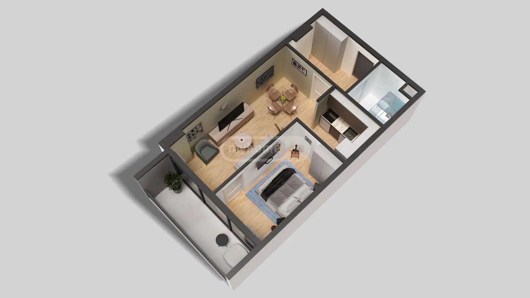 კვიპაროსის ქუჩა - 2 rooms