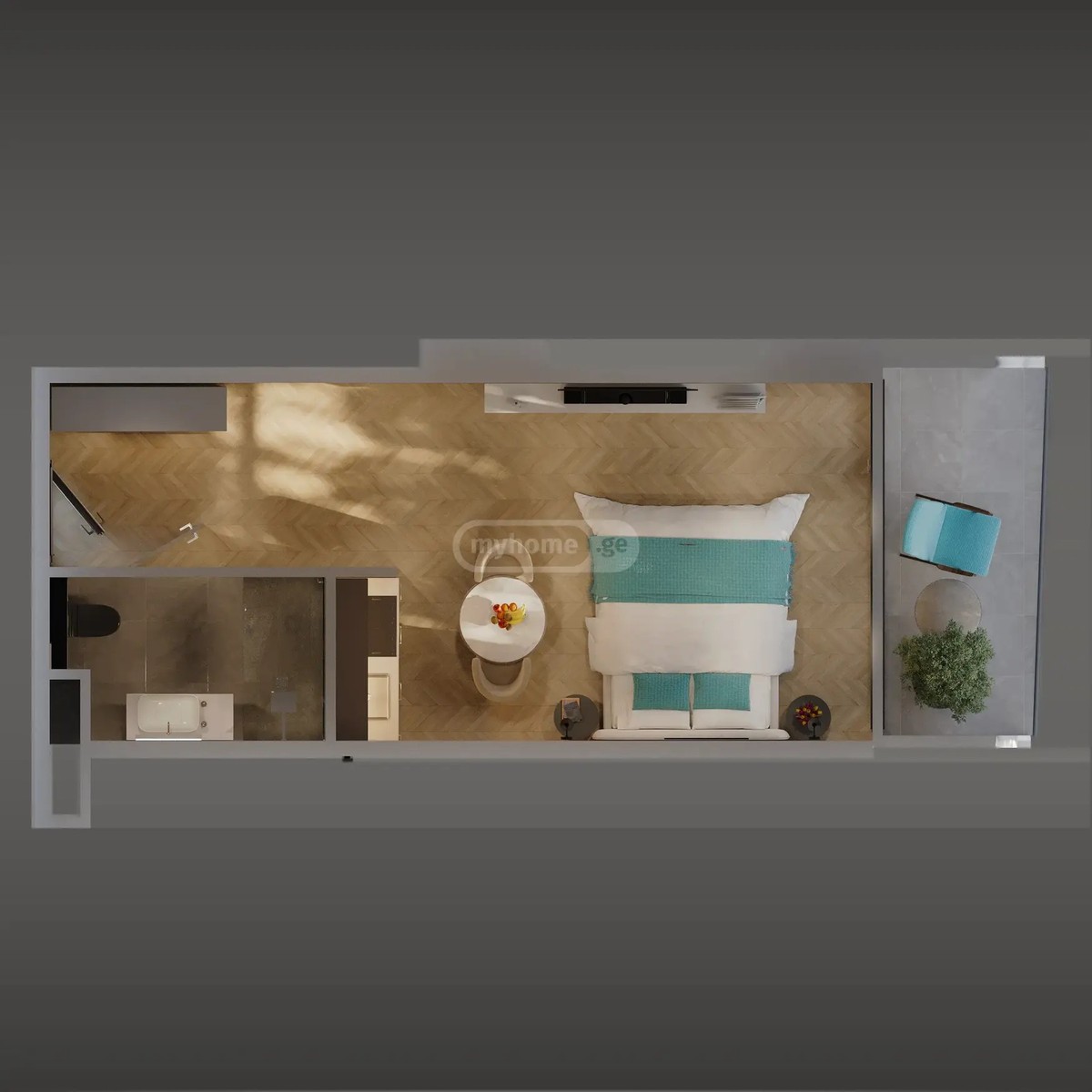 ადლიის ქ. 59 - 1 rooms