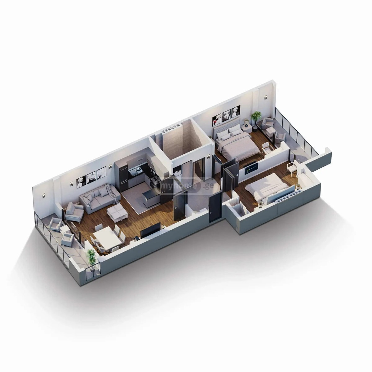 შარტავას ქ. 75 - 3 rooms