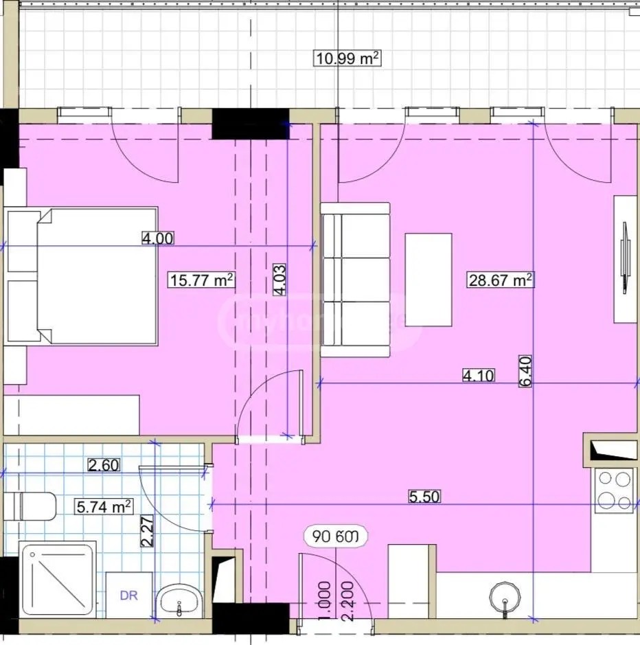 წყნეთის გზატკეცილი  - 2 rooms