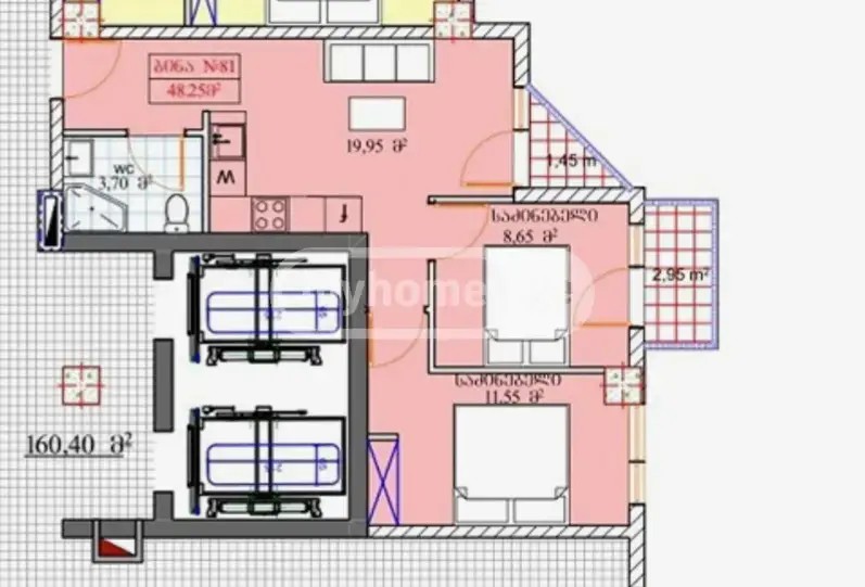 მოსკოვის გამზირი 9ა - 3 rooms