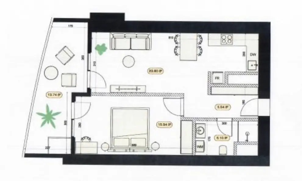 ქეთევან წამებულის გამზ. 69 - 2 rooms