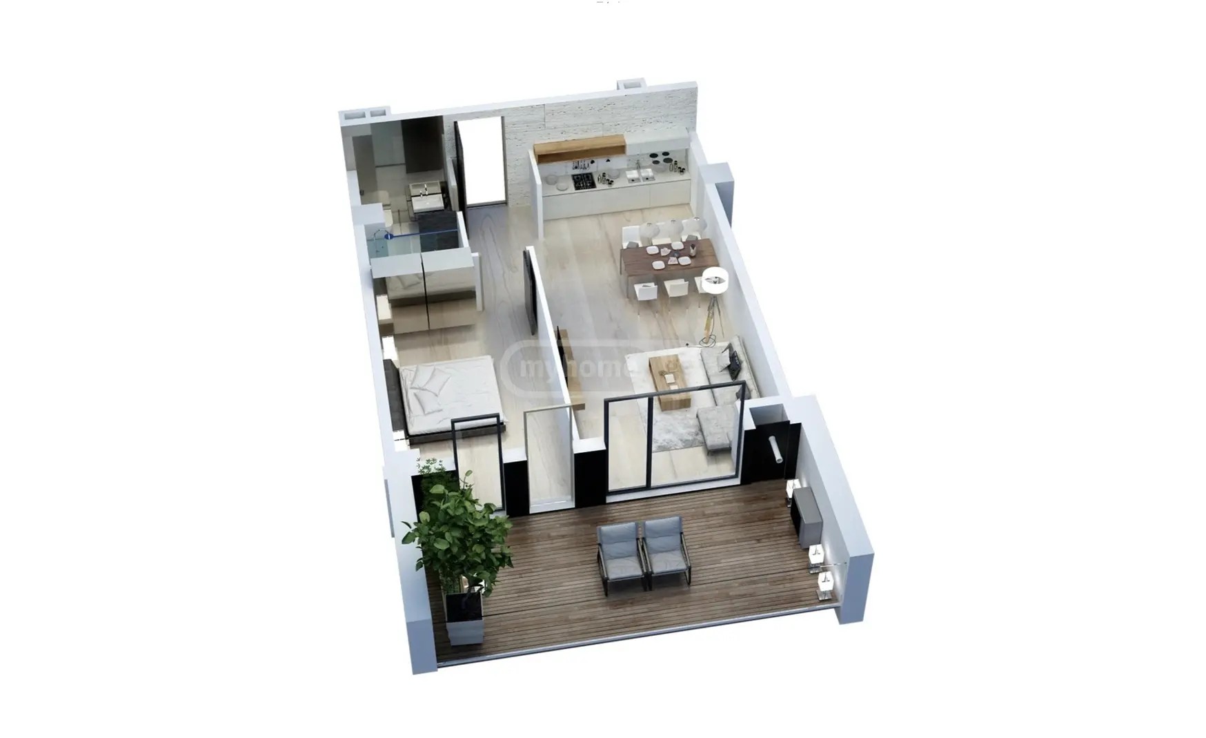 ბოჭორმის ქ. 25 - 2 rooms