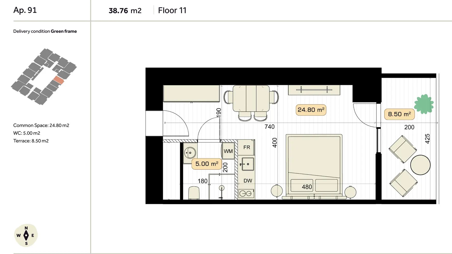 ქეთევან წამებულის გამზ. 69 - 1 rooms