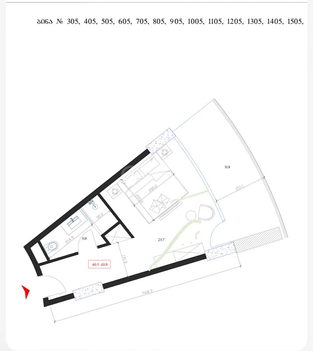 კაჩინსკი ლ. და მ. ქ. 17 - 1 rooms