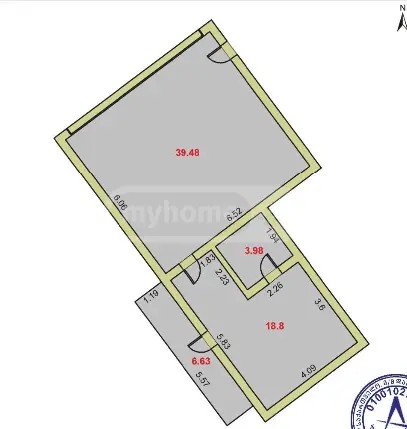 ყიფშიძე ნ. ქ. 12ბ - 2 rooms