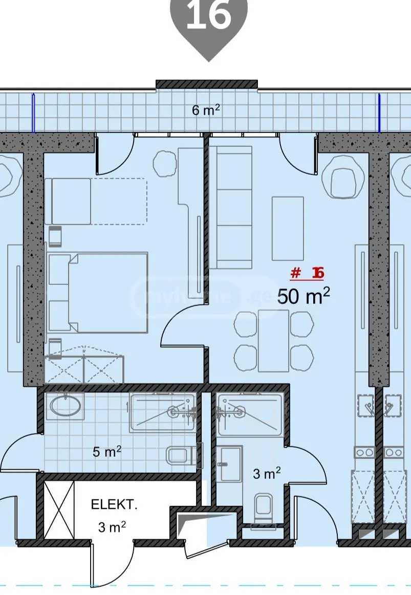 შარტავა ჟ. ქ. 24 - 2 rooms