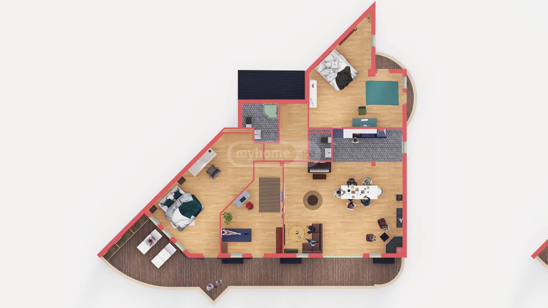 ფანასკერტელ-ციციშვილის ქ. 12ა - 5 rooms