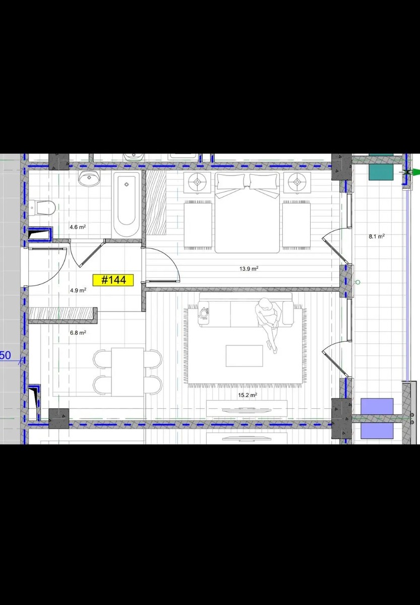 მოსკოვის გამზირი 7 - 2 rooms