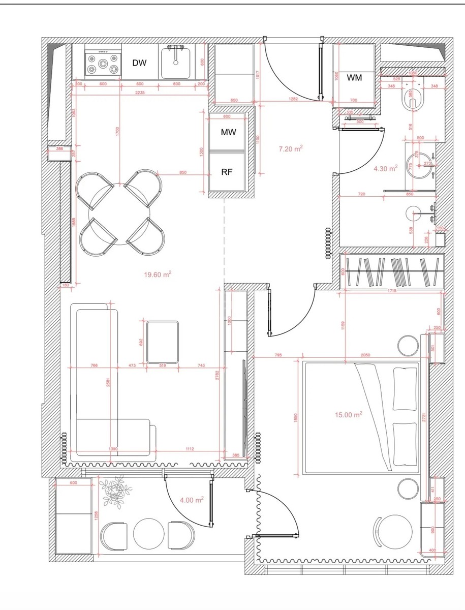 ბაგრატიონის ქუჩა 169 - 2 rooms