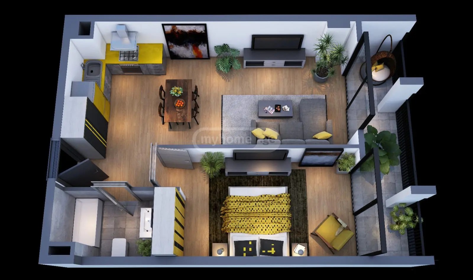 პეტრე იბერის ქ. 13 - 2 rooms