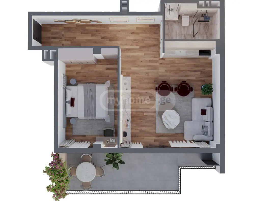 შატბერაშვილის ქ. 000 - 2 rooms