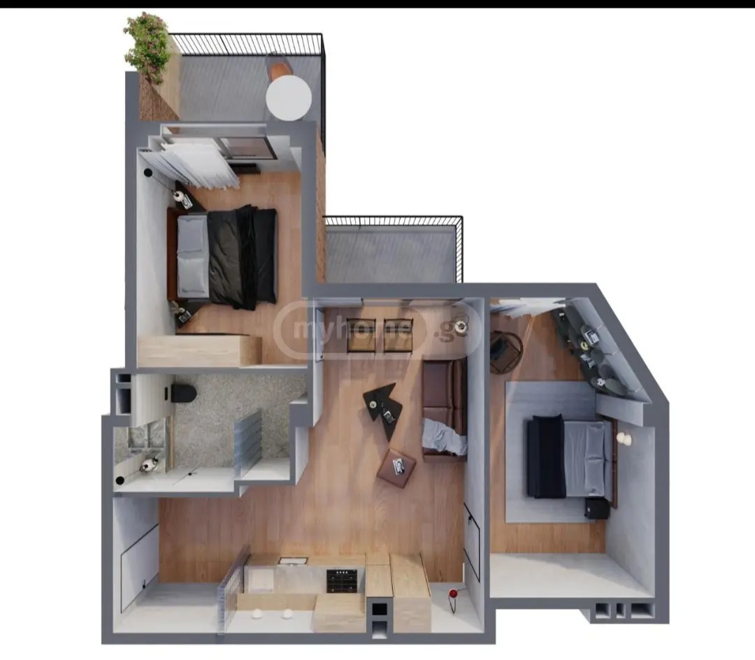 შატბერაშვილის ქ. 000 - 3 rooms