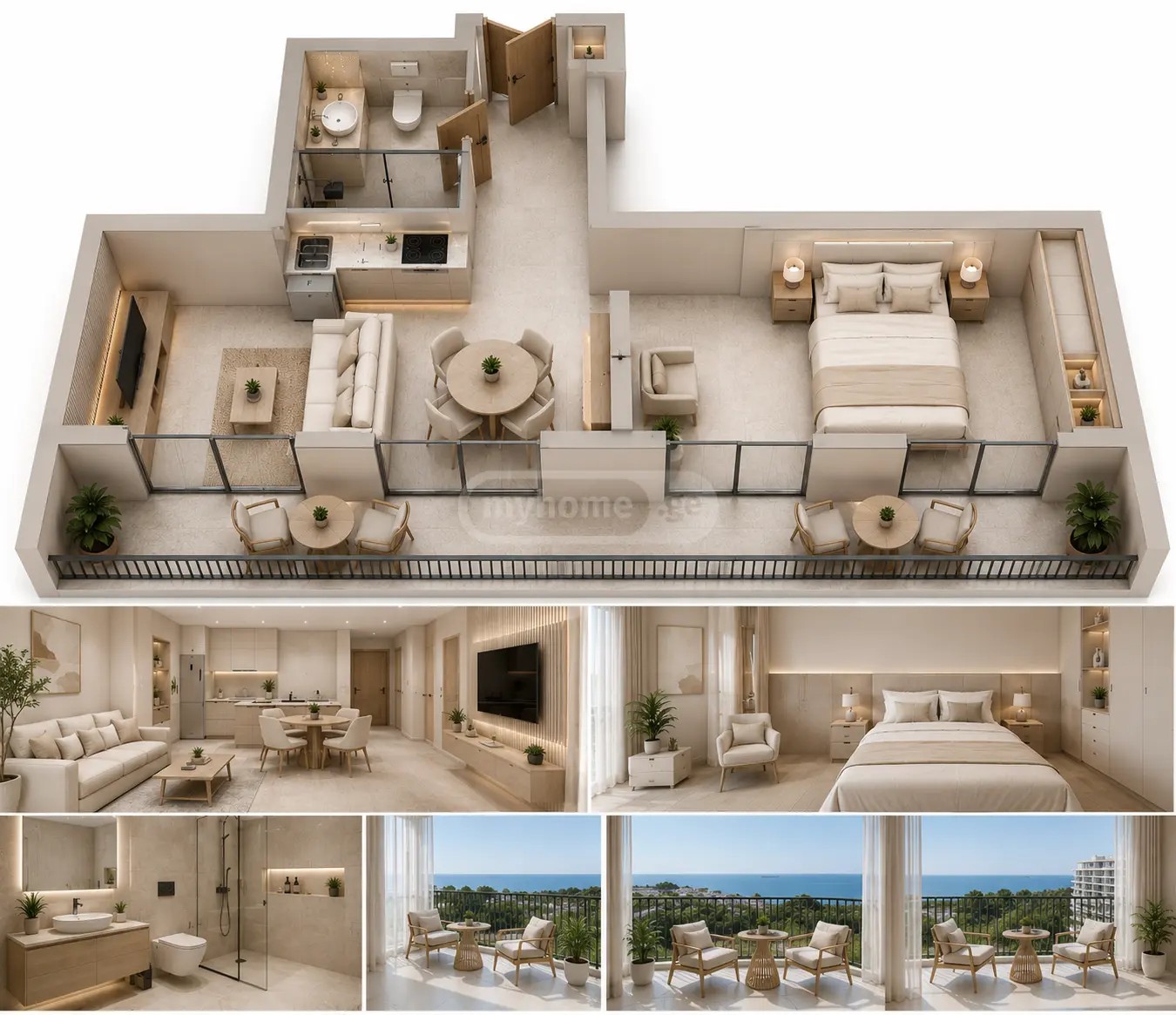 ანგისის ქ. 15 - 2 rooms