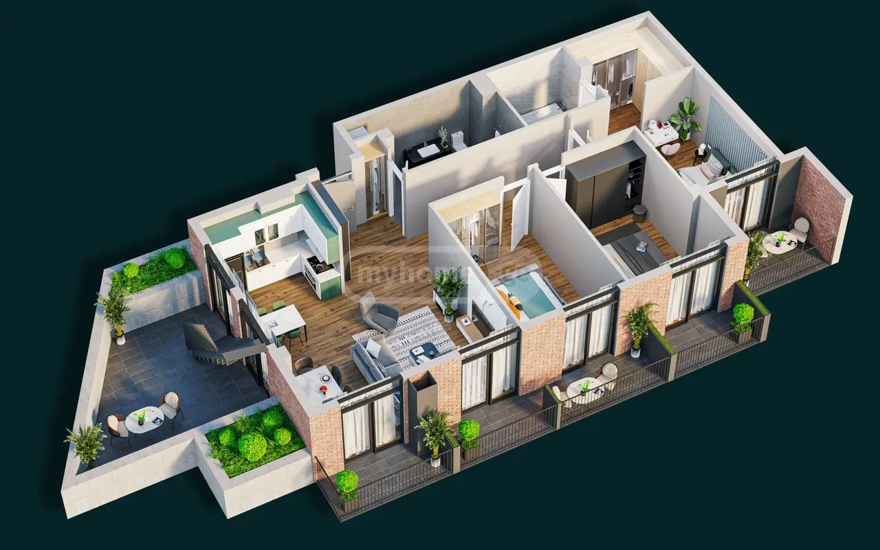 ცაცხვების ქუჩა 8 - 4 rooms