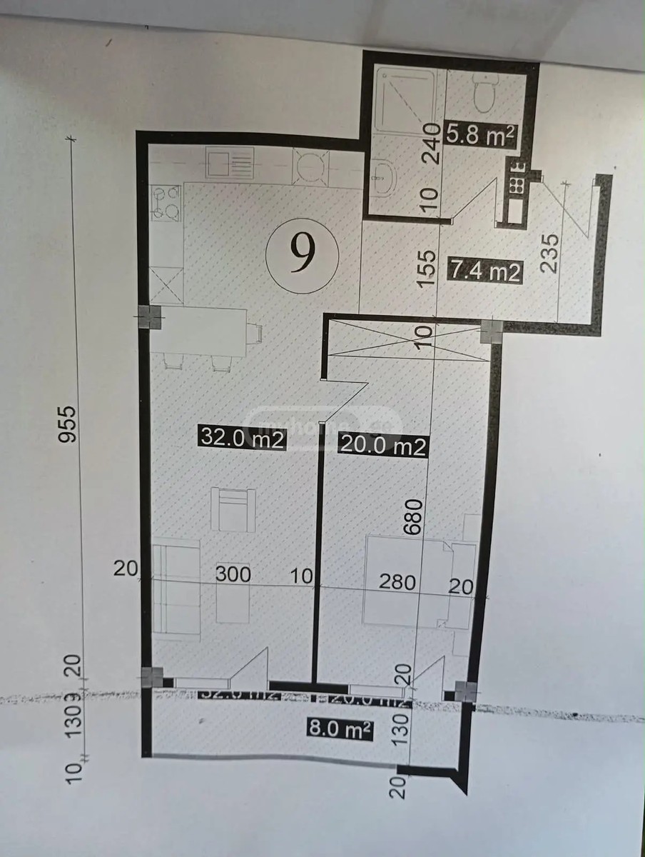 ჟვანია ნ. ქ. 45 - 2 rooms
