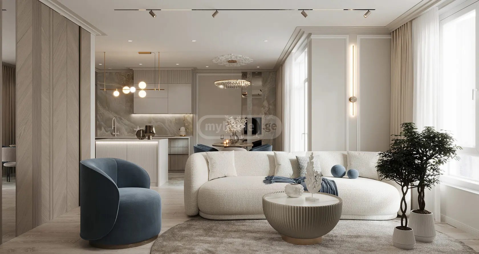 ნადიკვარის დასახლების ქ.  - 2 rooms