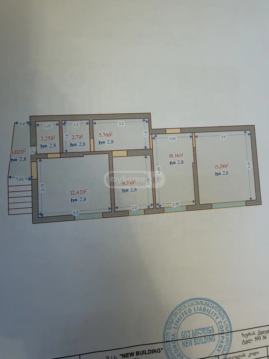 ტბეთის ქ. 3 - 4 rooms