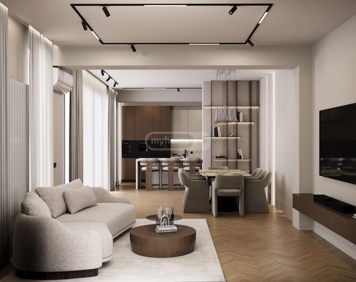 უნივერსიტეტის ქ.  - 4 rooms