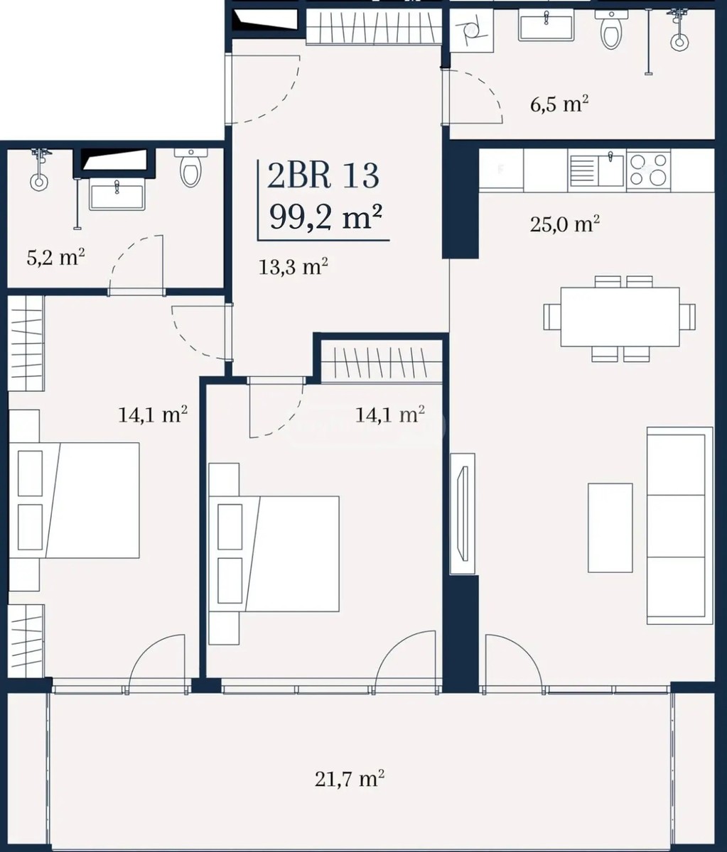 გორგასალი ვ. ქ.  - 4 rooms