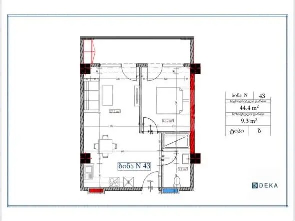 ვარაზი ა. ქ. 36 - 2 rooms