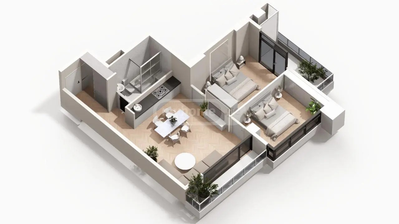 აბუსერიძე ტ. ქ. 23 - 3 rooms
