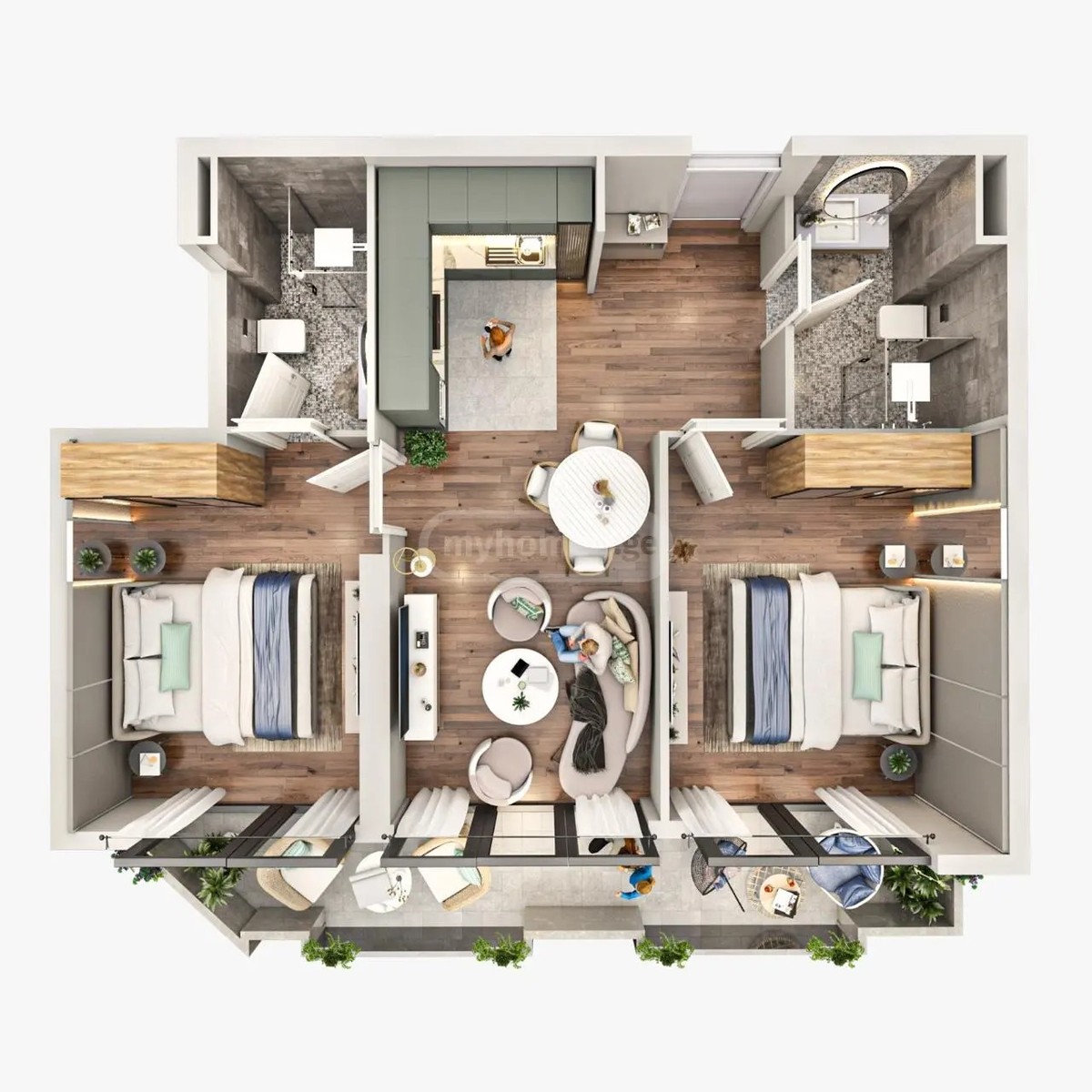 მახინჯაურის გვირაბი 3 - 3 rooms