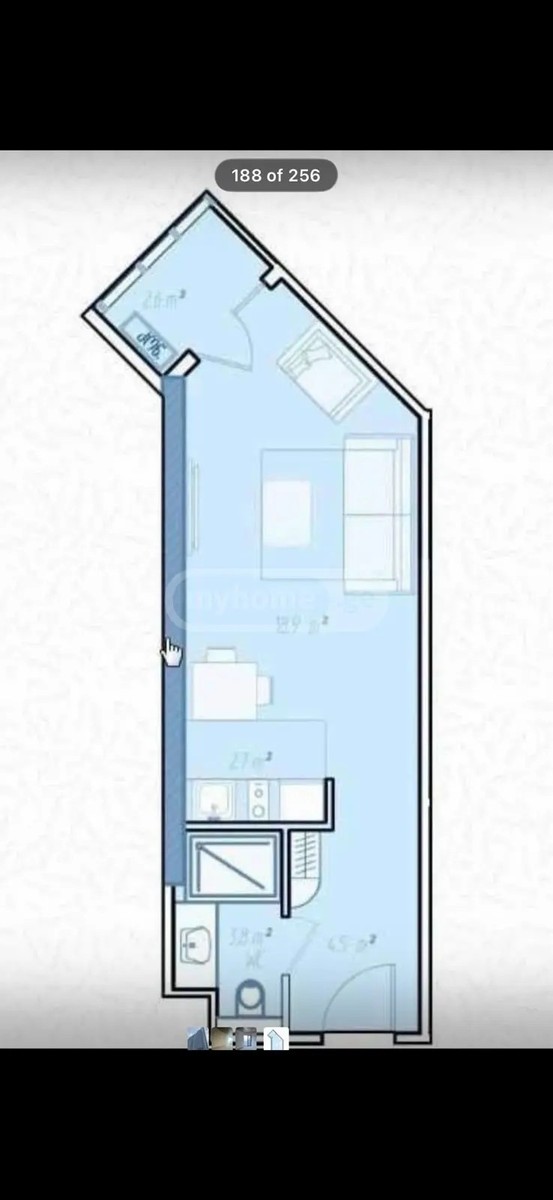 აბუსერიძე ტ. ქ. 13 - 1 rooms
